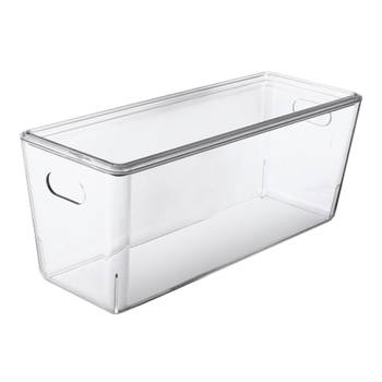 Transparant bakje met deksel Ezystorage - 5 liter - 13 x 35 x 14 cm - Stapelbaar