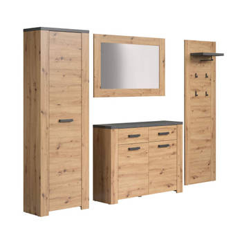 Follow garderobe opstelling eik decor.