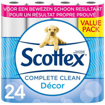 Scottex Complete Clean toiletpapier 2 lagen - 24 rollen
