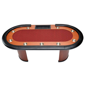 North Pokertafel Nevada 10 Personen Rood