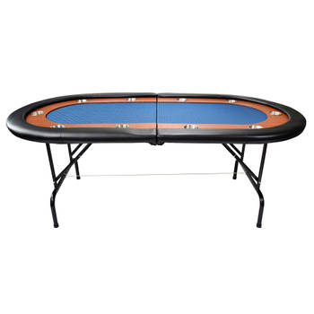 North Pokertafel Foldy 10 Personen Blauw