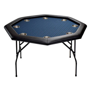 North Octagon Pokertafel Texas 8 Personen Blauw