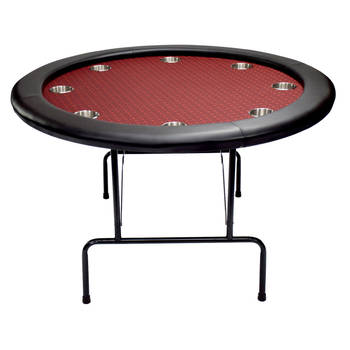 North Ronde Pokertafel Texas 8 Personen Rood