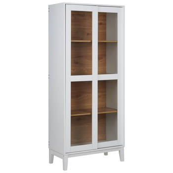 Beliani RUMSON - Vitrinekast-Wit-MDF