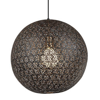 Joanne hanglamp zwart staal rond 30 cm