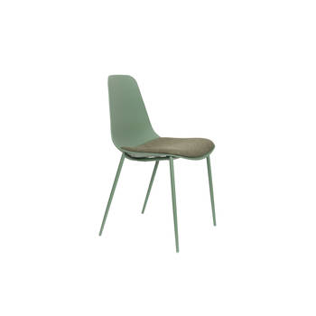 Housecraft Jeffrey Eetkamerstoelen Groen - Set van 4