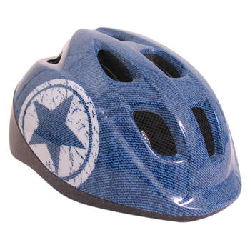 Polisport Kinderhelm Jeans. maat: S (52/56 cm), kleur: Blauww