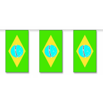 Vlaggenlijnen Brazilie 5 meter - Vlaggenlijnen