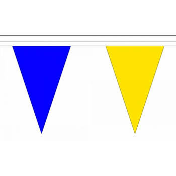 Polyester vlaggenlijn blauw met geel - Vlaggenlijnen