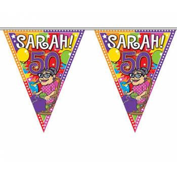 Sarah vlaggenlijn van plastic 10 meter - Vlaggenlijnen