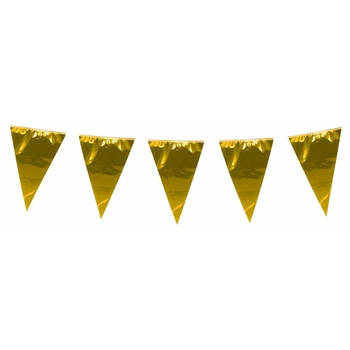 XXL goudkleurige slingers 10 meter - Vlaggenlijnen