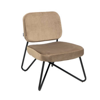 Bronx71 Velvet fauteuil Julia taupe.