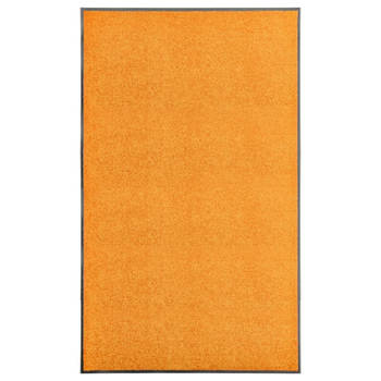 vidaXL Deurmat wasbaar 90x150 cm oranje