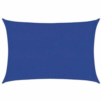 vidaXL Zonnezeil 160 g/m² 2,5x3,5 m HDPE blauw