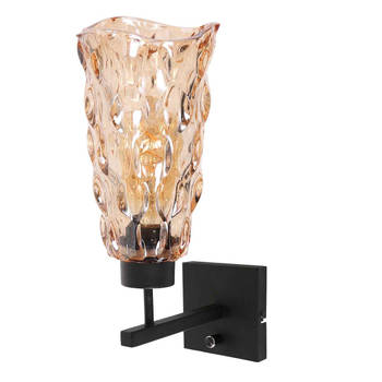 Steinhauer wandlamp Stang - amberkleurig - metaal - 3839ZW