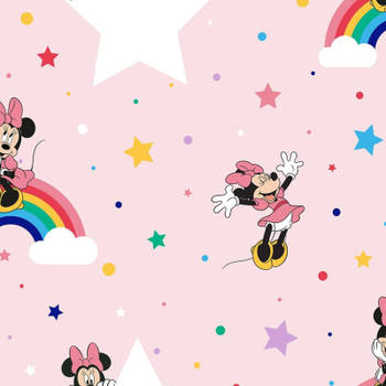 Kids at Home Behang Rainbow Minnie roze