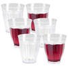 Plasticforte onbreekbare Picardi drinkglazen - 6x stuks - kunststof - transparant - 250 ml - Drinkglazen