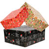 6x Rollen Kerst inpakpapier/cadeaupapier 2,5 x 0,7 meter - Cadeaupapier