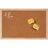 Home & Styling prikbord van hout/kurk - 45 x 30 cm - incl 25x witte punt punaises - memobord - Prikborden