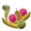 Kunstfruit decofruit fruitschaal - set van 7x stuks - 6 tot 28 cm - kleuren mix - Kunstbloemen