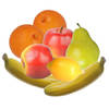 Kunstfruit decoratie fruit - set van 8x stuks - 6 tot 18 cm - kleuren/soorten mix - Kunstbloemen