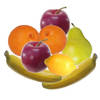 Kunstfruit decoratie fruit - set van 8x stuks - 6 tot 18 cm - kleuren/soorten mix - Kunstbloemen