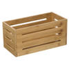 5Five Fruitkisten opslagbox - open structuur - lichtbruin - hout - L31 x B15 x H15 cm - Opbergkisten