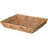 H&S Collection Broodmand - gevlochten riet - naturel - 33 x 25 x 6 cm - broodmand