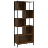 vidaXL Boekenkast 72x28x172 cm bewerkt hout bruin eikenkleur