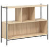 vidaXL Boekenkast 102x28x77,5 cm bewerkt hout sonoma eikenkleurig