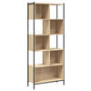 vidaXL Boekenkast 72x28x172 cm bewerkt hout sonoma eikenkleurig