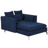 Beliani CHARMES - Chaise longue-Blauw-Polyester