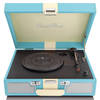 Koffer Platenspeler met ingebouwde speakers en riemaandrijving Classic Phono Blauw-Wit