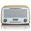 DAB+ FM Radio met Bluetooth®, AUX-ingang en alarm functie Lenco Wit-Taupe