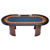 North Pokertafel Nevada 10 Personen Blauw