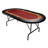 North Pokertafel Foldy 10 Personen Rood