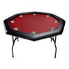 North Octagon Pokertafel Texas 8 Personen Rood