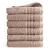 Handdoek Supreme - 50x100 - 6 stuks - OEKO-TEX Made in Green - 600 g/m2 zacht katoen - sand