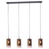 Jalama hanglamp glas goud 4L 120 cm