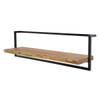 Woody metaal wandplank 100 cm