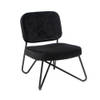 Bronx71 Velvet fauteuil Julia zwart.