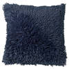 Dutch Decor - FLUFFY - Kussenhoes 60x60 cm - superzacht - XL kussensloop - Insignia Blue - donkerblauw