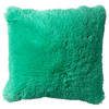 Dutch Decor - FLUFFY - Kussenhoes 45x45 cm - superzacht - effen kleur - Spearmint - groen