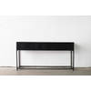 Giga Meubel - Sidetable Zwart Metaal - 160x35x80cm - Mario