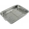 Kinghoff 1377 - Braadblik, Bakplaat met Grill Rooster - 36 x 27 x 5.5 cm