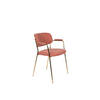 Housecraft Jolien Eetkamerstoelen Goud/Roze - Set van 2