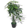 vidaXL Kunst watercacao plant met pot 85 cm groen