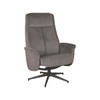 LABEL51 Fauteuil Bergen - Antraciet - Cosmo - 76x77x105 cm