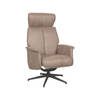 LABEL51 Fauteuil Verdal - Taupe - Micro Suede - 79x77x109 cm