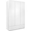 IMAGE 60B kledingkast voor volwassenenslaapkamer - Wit decor - 3 deuren + 2 laden - L121,6 x H191 x D55 cm